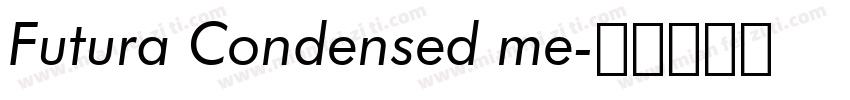 Futura Condensed me字体转换